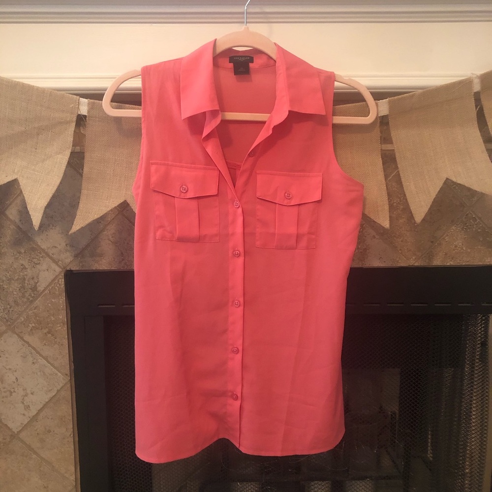 Ann Taylor coral tank